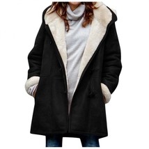 E swomen s winter trench coat casual button pocket cardigan warm mid length coat hooded thumb200