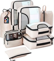 8 Set Packing Cubes for Suitcases Luggage Organizer Bags Set for Carry on Travel - £31.90 GBP