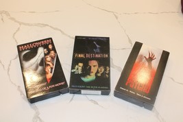 VHS Horror movie bundle set Halloween Resurrection Final Destination Psy... - £55.05 GBP