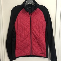 Marmot Coat Pink/Black Polartec Insulated Layer Jacket Thermal Women’s Sz M Zip - £29.12 GBP