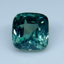 Natural Green Sapphire | Cushion Cut | 5.25x5.13 mm | 1 Carat | Loose Gemstones  - £467.62 GBP