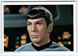 Vintage 1977 Star Trek Science Officer Spock Chrome Postcard - $5.66