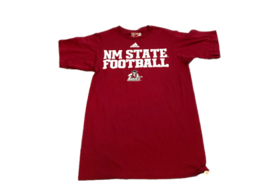 New New Mexico State Aggies Football Logo Maroon adidas Size Small T-Shirt - £13.41 GBP