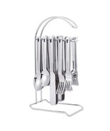 20-piece Stainless Steel Flatware Set With 12&quot; Stand Service For 4 Silver - $81.17