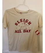 Holiday Time Women&#39;s Holiday Sleigh All Day Medium 8-10 T-Shirt - $9.25