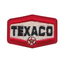 TEXACO IRON ON PATCH 2.25&quot; Small Red Embroidered Racing Jacket Auto Spor... - $3.49