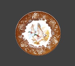 Wood &amp; Sons Game Birds Brown dinner plate. Alpine White Ironstone England. - £32.43 GBP