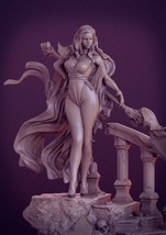 1/24 70mm Resin Model Kit Beautiful Girl Princess Fighter Mage Unpainted - £10.40 GBP