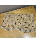 Vtg Waverly Fairfield Curtain Valance Fontanelle Antique Gold Floral 84x16” - $720.44 MXN
