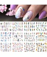 Feather Nail Water Sticker Decals Dream Catcher Colorful 12PCS Nail Art - €2,29 EUR