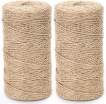 VGOODALL 2PCS Natural Jute Twines, 328 Feet Long Brown Twine Rope - $7.92