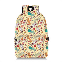 Fashion Printing Nurse Electrocardiogram Schoolbag For Teenager Children School  - £43.28 GBP