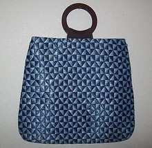 Echo Design woven Geometric print tote Carry-All Bag  new - £50.87 GBP