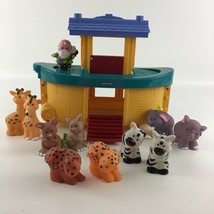 Fisher Price Little People Noah&#39;s Ark Playset Animals Figures Boat Toy Lot 2004 - £64.35 GBP