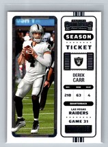 2022 Panini Contenders Derek Carr #66 Las Vegas Raiders - £1.58 GBP