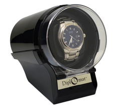  Diplomat Watch Winder Diplomat Case Box Storage Timer  Automatic  glossy - £47.04 GBP