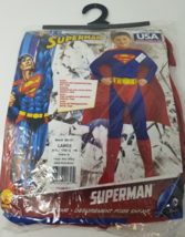 Superman Costume Child Cosplay Rubie&#39;s Large Jumpsuit Boot Tops Cape Bel... - £7.29 GBP