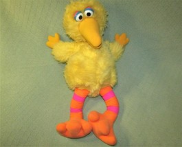 Vintage Hasbro Softies 30&quot; Big Bird Plush Sesame Street Muppet 1985 Large Doll - £20.41 GBP
