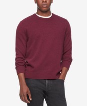 Calvin Klein Men&#39;s Solid Crewneck Merino Wool Sweater in Fudge-2XL - $45.99