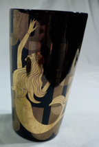 2020 Starbucks Holiday Purple Gold Mermaid Siren Ceramic Mug Tumbler 12 Oz Lid - £15.53 GBP