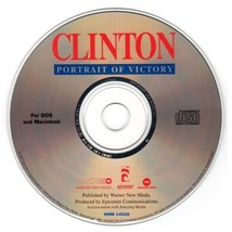 Clinton: Portrait Of Victory (PC-CD-ROM, 1993) For DOS/MAC - New Cd In Sleeve - $3.98