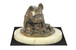 French Bulldog , dog sand marble base statue, limited edition, ArtDog - £128.17 GBP