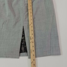 Express Design Studio Women's Gray Front Zipper Rear Slit Pencil Skirt Size 4 image 6