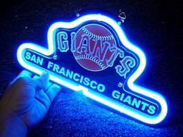 MLB San Francisco Giants Baseball 3D Beer Bar Neon Light Sign 11&quot; x 7&quot; - £148.63 GBP