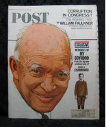 The Saturday Evening Post April 8, 1967 Eisenhower Cover - £3.18 GBP