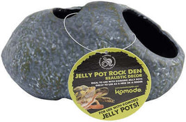 Komodo Resin Jelly Pot Rock Den for Omnivore Herps &amp; Crickets - £17.87 GBP+