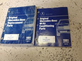 1991 Mercedes Benz Ricambio Parti Catalogo Aria Balsamo Manuale Set OEM - £311.21 GBP