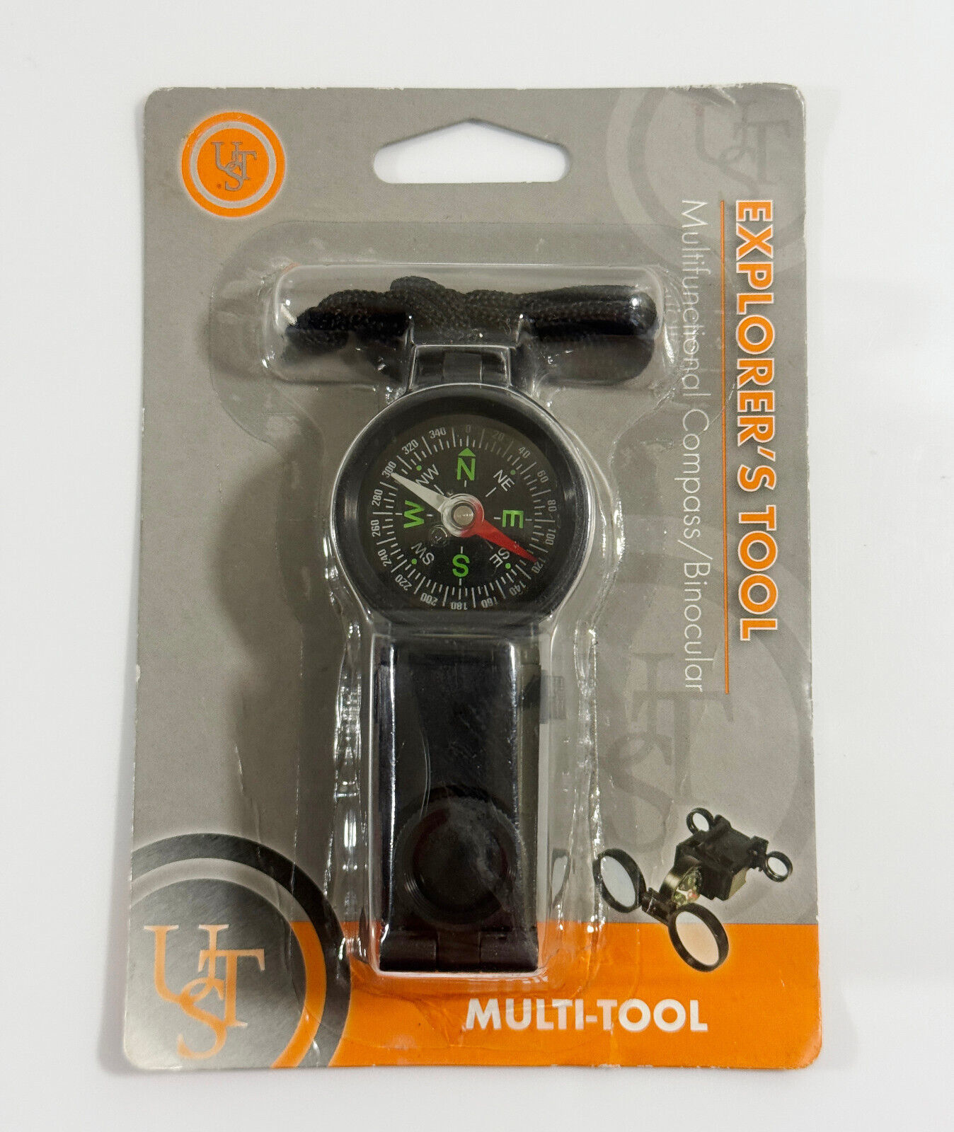 UST Explorer&#39;s Tool Multifunctional Survival Compass Binocular NEW - $5.93