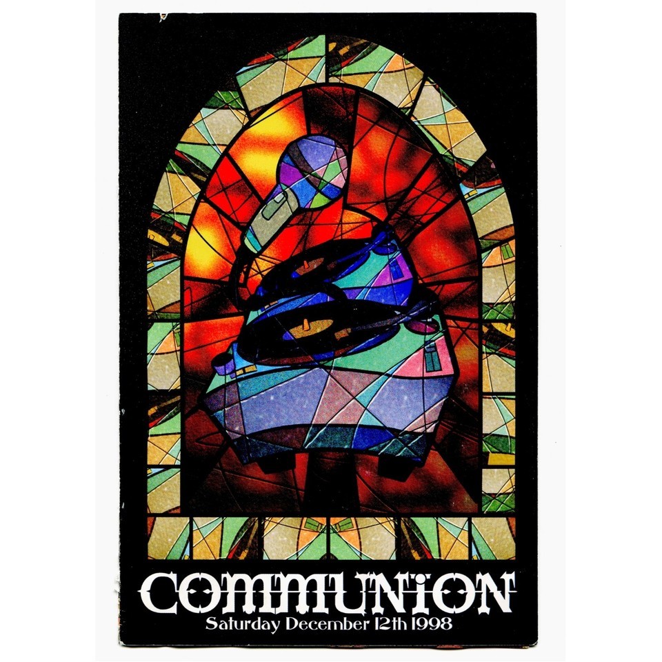 Communion 1998 Rave Bi-Fold Brochure Vintage 90s LA Electronic Dance Par... - $19.70