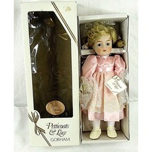 Vintage Gorham Musical Doll Tiffany Petticoats Lace 5th Anniversary Bisq... - $22.17