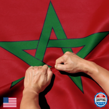 Anley Rip-Proof Double Sided 3-Ply Morocco Flag 3x5 Ft - Vivid Color - $37.74