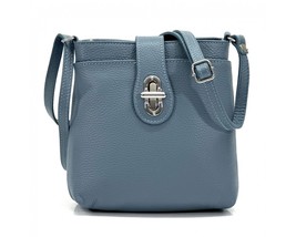 Toggle Accent Shoulder or Crossbody Bag | Full-Grain Leather | Blues &amp; G... - $112.00