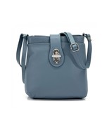 Toggle Accent Shoulder or Crossbody Bag | Full-Grain Leather | Blues &amp; G... - $112.00