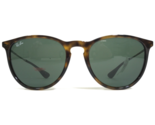 Ray-Ban Sunglasses RB4171 ERIKA 710/71 Silver Brown Tortoise with Green ... - £66.40 GBP