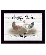 Country Chicks Rule 1 Black Framed Print Wall Art - €84,71 EUR