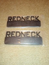 2pcs Large 7&quot; Redneck Edition Emblem Badge 3D Sticker Decal All Black Truck Suv - £36.82 GBP