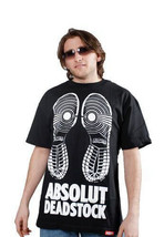 Dissizit! Mens Absolut Deadstock Kicks Sneakers Collector White Black T-Shirt - £13.17 GBP