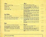 Slotspavillonen Restaurant Selskabslokaler Menu Denmark  - £13.98 GBP