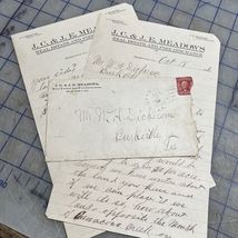 Vintage Letter J.C. &amp; J.E. Meadow’s Real Estate Merryville Louisiana 1905 - $17.57 CAD
