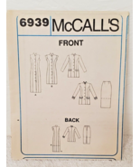 1994 McCall&#39;s EASY 6939 Dress Jacket Skirt Pattern Sizes 8-10-12 UNCUT 1... - £0.78 GBP