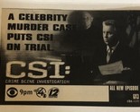 CSI Tv Guide Print Ad William Peterson TPA8 - £4.65 GBP