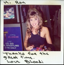 ADULT STAR BLONDI SIGNED  POLAROID PICTURE TAKEN AT  VSDA CONVENTION - $79.95