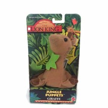 1994 Disney The Lion King Jungle Puppets Plush Stuffed Animal Giraffe Mattel - $20.39