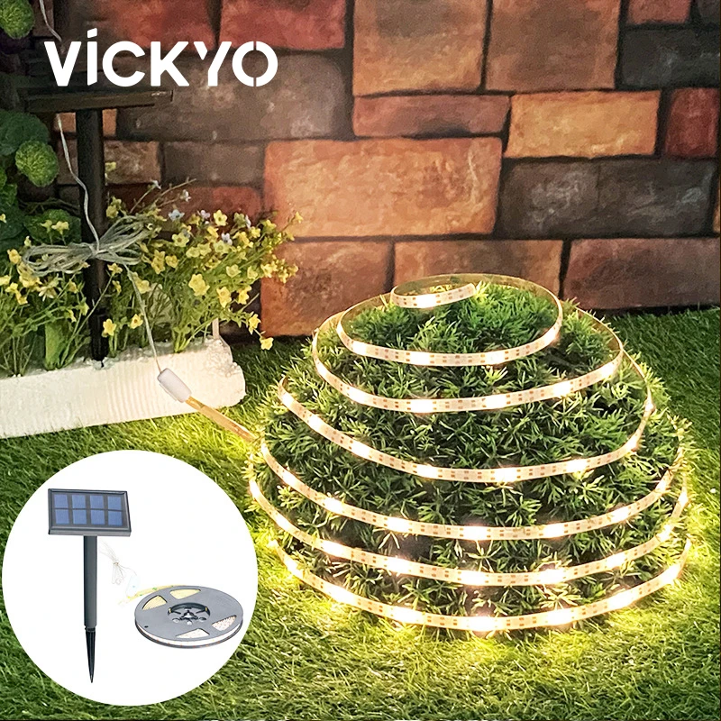 VICKYO Outdoor Solar Lights 5M LED SMD Light Strip For Plant Holiday Decoration  - £59.53 GBP