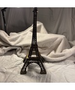 15&quot; Eiffel Tower Statue Centerpiece Decor Alloy Metal Top Point Missing - $55.99