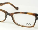 OGI Evolution 3064 407 Gelb-Braun Demi Brille 52-17-140mm Japan - $95.38